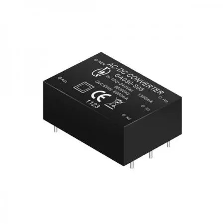AC-DC Converter Module, 26W~48W Single & Dual Regulated Output, 3KVac Isolation, DIL7 Package
