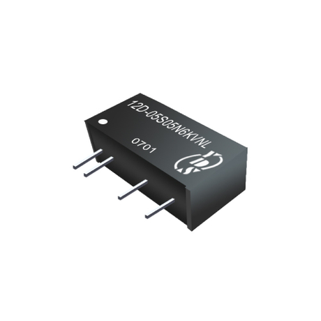 12D-R Series 1W 3KV Isolation SIP-7 DC-DC Converter