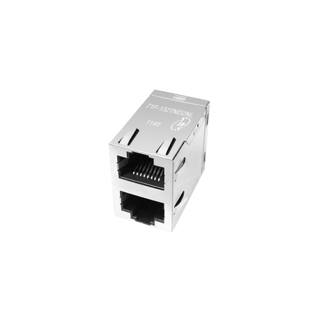 71F Series 2x1 Port 10/100/1000 Base-T TAB Up & Down RJ45 Jack With Magnetics