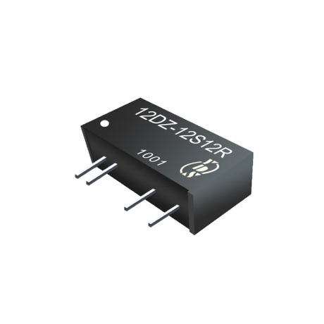 12DZ Series 1W 3KV Isolation 2:1 Input Voltage DC-DC Converter