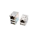 43F/44F Series 10/100 Base-T TAB Up USB Integrated RJ45 Jack With Magnetics