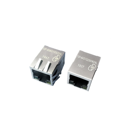 13F-6X Series Single Port 10/100 Base-T TAB Down RJ45 Jack With Magnetics