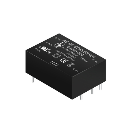 GA025-SXX Series 14~25W 3KVac Isolation Regulated Output AC-DC Converter