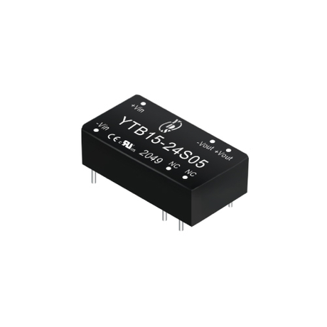 15W Space Saving 1.6KV Isolation DC-DC Converter YTB15 Series
