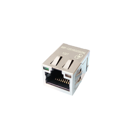 46F Series Single Port 10/100/1000 Base-T TAB Up RJ45 Jack With Magnetics