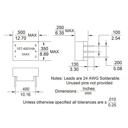 15T Custom telecom transformer manufacturer Mechanicals and Dimensions