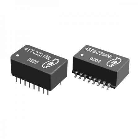ISDN-S0 Interface 2KVrms Isolation SMD & Through Hole Telecom Product(41T/43TB Series ) | telecom interface transformer | Custom transformer manufacturer