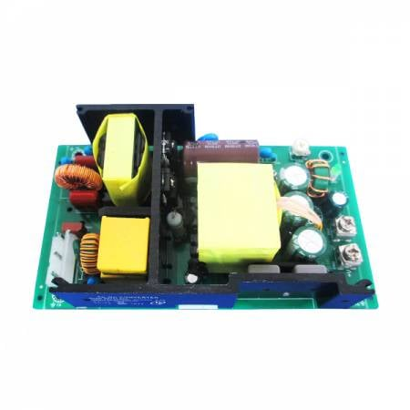 Open Frame AC-DC power Supply, 150W Single Regulated Output Power, 5" X 3" size, 3KVac Isolation, 5Pin Connector / 2Position Screw Terminals - 150W 3KVac Isolation AC-DC Converters (Open Frame)