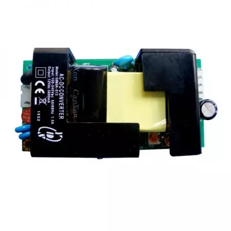 Open Frame AC-DC Power Supply, 60W Single Regulated Output Power, 4" X 2" Size, 3KVac Isolation, 7PIN Connectors