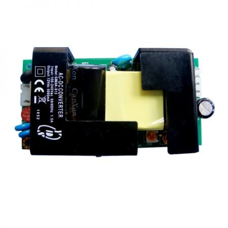 Open Frame AC-DC power Supply, 60W Single Regulated Output Power, 4" X 2" size, 3KVac Isolation, 7PIN Connectors - 60W 3KVac Isolation AC-DC Converters (Open Frame)