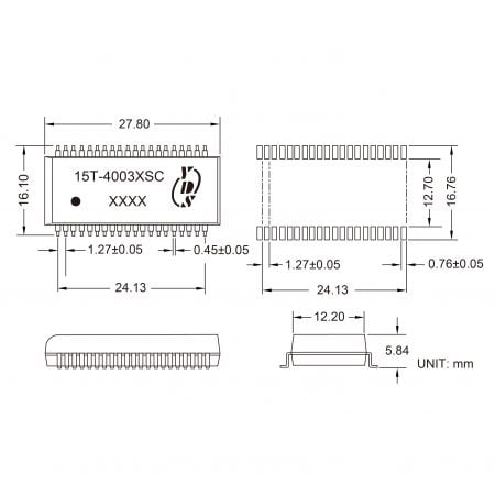 15T-1 Custom Transformer OEM/ODM Mechanicals and Dimensions