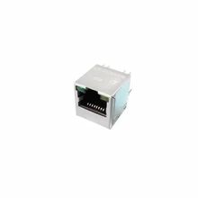 Vertical (180°) RJ45 Jack With Magnetics | 10/100 Base-T | 180 Degree Tab Up | 1500Vrms