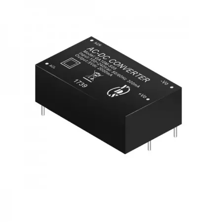AC-DC Converter Module, Medical Application, 10W Single Regulated Output Power, 2" X 1" Size, 4KVac Isolation, DIL4 Package