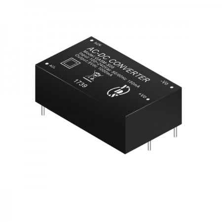 AC-DC Converter Module, Medical Application, 5W Single Regulated Output Power, 2" X 1" size, 4KVac Isolation, DIL4 Package - 5W 4KVac Isolation Regulated Output AC-DC Converters
