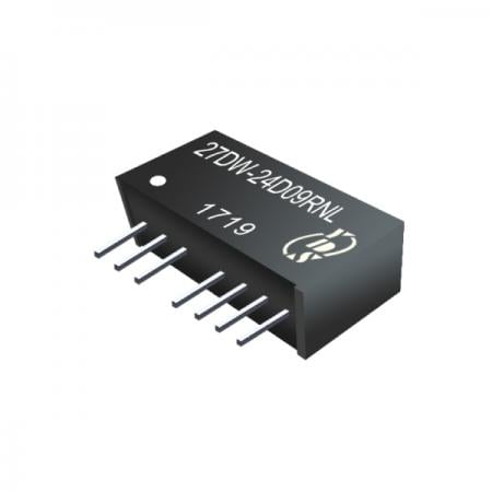 2W SIP8 Dual Output DC-DC Converter, 1KV & 3KV Isolation, 4:1 Wide Input Range - 2W 1KV&3KV Isolation Dual Output 4:1 SIP DC-DC Converters