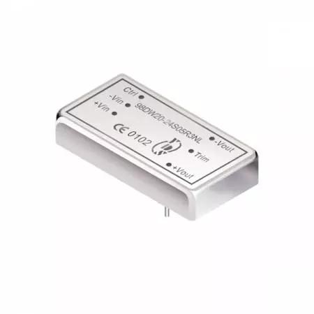DC-DC Converter, Railway Application, 20W Single & Dual Regulated Output Power, 3KV Isolation, 4:1 Wide Input Range, DIL6 Package