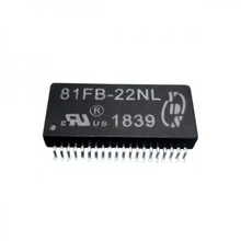 Ethernet Magnetics Module, 4 Ports 10/100Base-Tx, Auto MDI/MDIX,1500Vrms Isolated,SOIC-40 Package