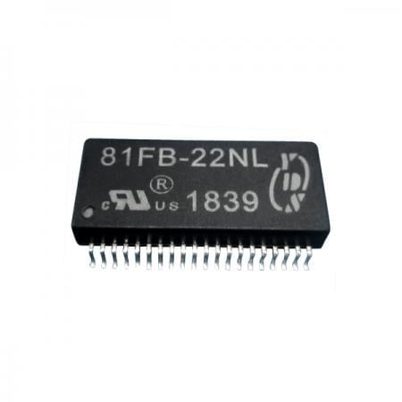Ethernet Magnetics Module, 4 Ports 10/100Base-Tx, Auto MDI/MDIX,1500Vrms Isolated,SOIC-40 Package - 10/100Base-T For Auto MDI/MDIX LAN Filters