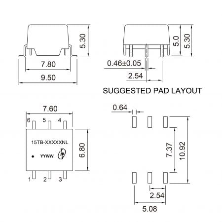15TB Custom Transformer OEM/ODM Mechanicals and Dimensions