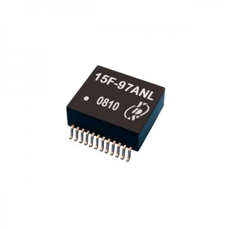 Ethernet Magnetics Module, 10G Base-T Support PoE&PoE+&PoE++,1500Vrms Isolated,SMD24 Package - PoE/PoE+/PoE++ 10G Base-T SMD LAN Filters