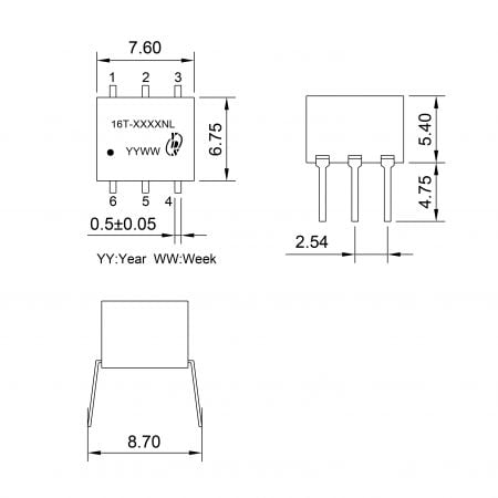 16T Custom Transformer OEM/ODM Mechanicals and Dimensions