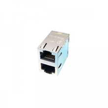 RJ45 Jack With Magnetics, 2x1 Ports, 10/100/1000 Base-T,1500Vrms Isolated,Through Hole Package