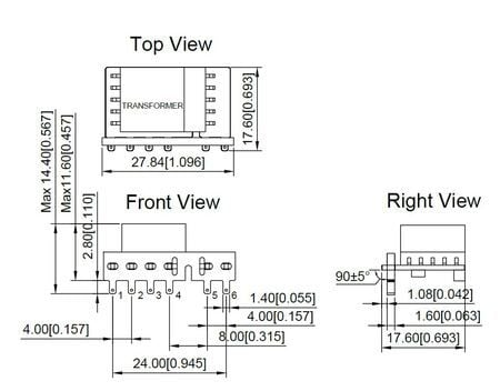 AC/DC Converter 3W GS3H1 global certified AC-DC power supply Markings and Dimensions (GS3H1-SXXF)